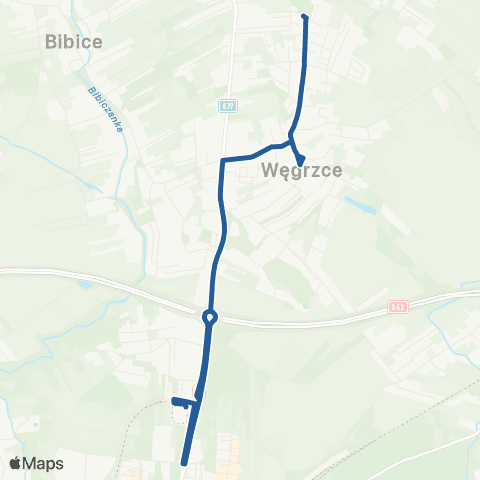 ZTP Kraków Górka Narodowa P+R ↔ Węgrzce Pętla map