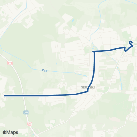 ZTP Kraków Czerwone Maki P+R ↔ Podgórki Tynieckie map