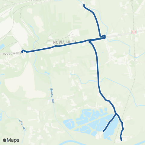 ZTP Kraków Pleszów ↔ Przylasek Rusiecki map