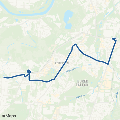 ZTP Kraków Łagiewniki ↔ Skotniki Szkoła map
